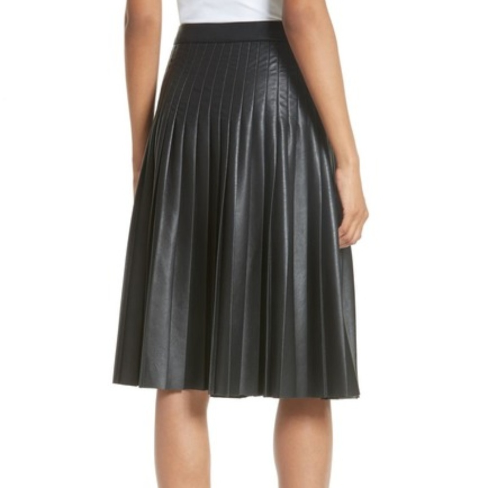Rebecca Taylor faux leather skirt-NWT-Size 6 - Picture 3 of 8